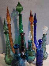 grande carafe verte avec bouchon goutte d'eau