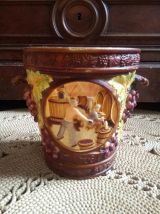 Cache pot en plastique - vintage 