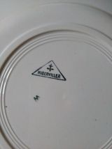 Assiettes plates dépareillées ensemble de 6