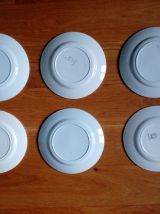 Assiettes plates dépareillées ensemble de 6