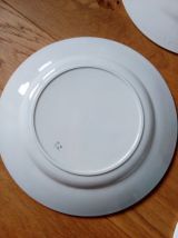 Assiettes plates dépareillées ensemble de 6