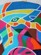 Décoration murale pièce unique de style art singulier. 