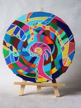 Décoration murale pièce unique de style art singulier. 