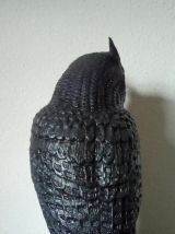 Grand hibou en plastique soufflé - vintage