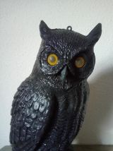 Grand hibou en plastique soufflé - vintage