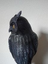 Grand hibou en plastique soufflé - vintage