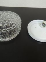 Plafonnier rond en verre