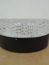 Plafonnier en verre et métal