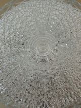 Plafonnier en verre et métal