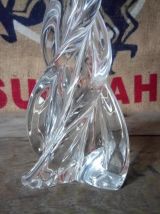 Jolie pied de lampe en cristal de sèvres (France) Années 50