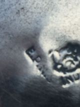 Cache pot métal argenté 