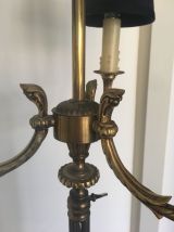 Lampadaire bronze et laiton 1960/1970