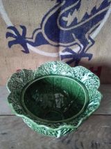 Soupière et plat de service "chou" en barbotine