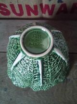 Soupière et plat de service "chou" en barbotine