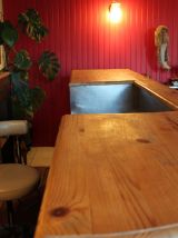 Comptoir bar art déco palissandre meuble de métier 1940