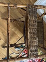 Fauteuil rotin et bambou année 70