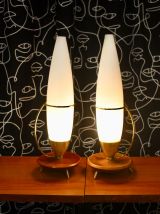 Lampe Tripode Vintage en Teck et Laiton édition Philips, 196