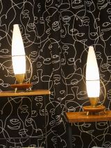 Lampe Tripode Vintage en Teck et Laiton édition Philips, 196