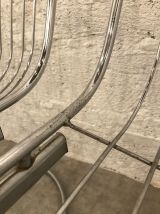 Lot 3 chaises en fer années 70