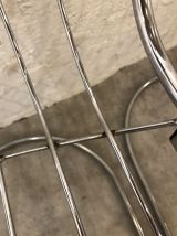 Lot 3 chaises en fer années 70