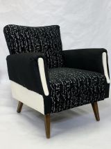 PAIRE DE FAUTEUILS VINTAGE FORME CUBE ANNEE 1960