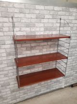 grande etagere style string chrome  solide , 1970 a 80   ,,,