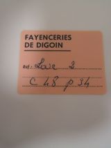 3 assiettes plates vintage modèle love