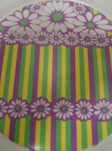 3 assiettes plates vintage modèle love