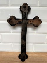 Crucifix bois et métal