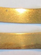 Deux bracelets gourmettes en métal argenté