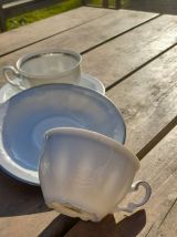 Tasses café et sous-tasses porcelaine fine de Baviere