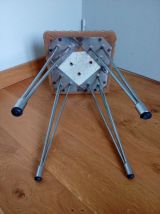 Tabouret SIF pieds Eiffel métal chromé