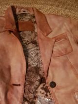 veste cuir agneau vintage
