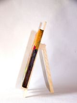 Peinture toile carrée petit format Décoration murale colorée