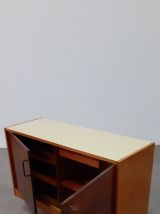 Buffet vintage plateau en formica jaune
