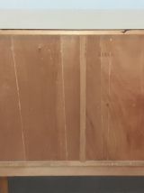 Buffet vintage plateau en formica jaune