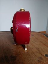 Réveil Jaz mécanique rouge et doré