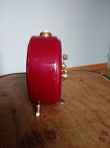 Réveil Jaz mécanique rouge et doré