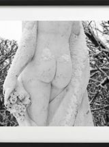 Photographie statut femme nue neige hiver.