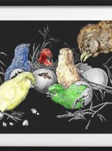 Photo numérique à télécharger ancienne gravure colorisée.