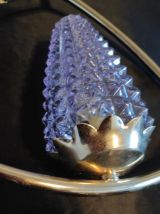 lustres en laiton et tulipes en verre parme 