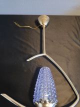 lustres en laiton et tulipes en verre parme 