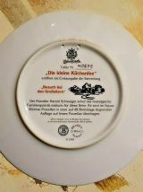 LOT 6 ASSIETTES MURALES PORCELAINE ALLEMAGNE • NUMÉROTÉES