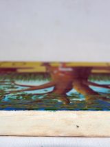 Peinture sur toile de l'artiste Sénégalais Maxseck. Vintage.