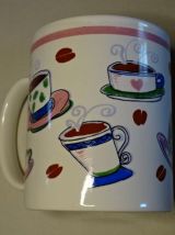 3 mugs décorés dessins naïfs