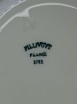 Théière Pillivuyt n°4 ronde bicolore porcelaine vintage