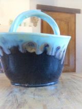 Vase décoratif de Tours avec ANSE année 50