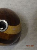 Boule vintage de levier de vitesse bois multicolore 2