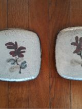 1 lot de 2 assiettes Vallauris Gustave Reynaud