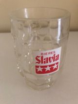 lot de 2 chopes à bière Slavia vintage
